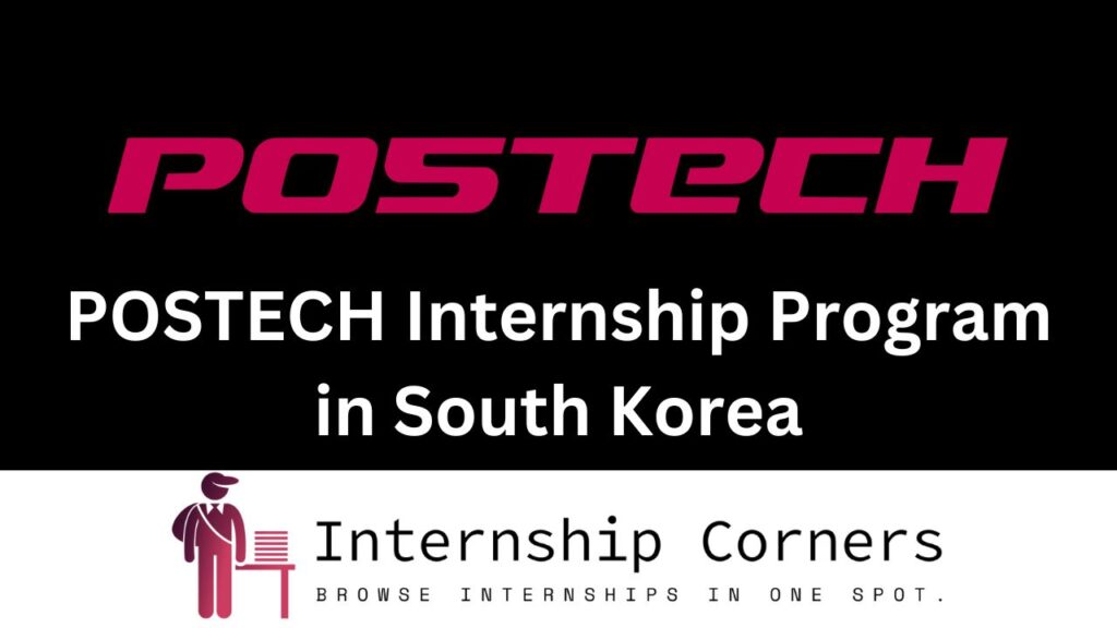 POSTECH Internship Program in South Korea 2024